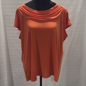 NWT Kasper blouse size 3X color papaya